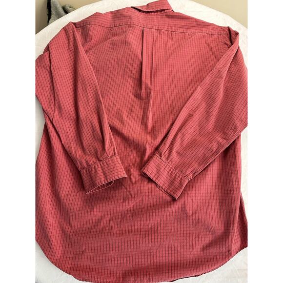 Ralph Lauren Men's Button Up Shirt, Blake Medium Red/Blue Check Navy Pony Preppy - Picture 10 of 10